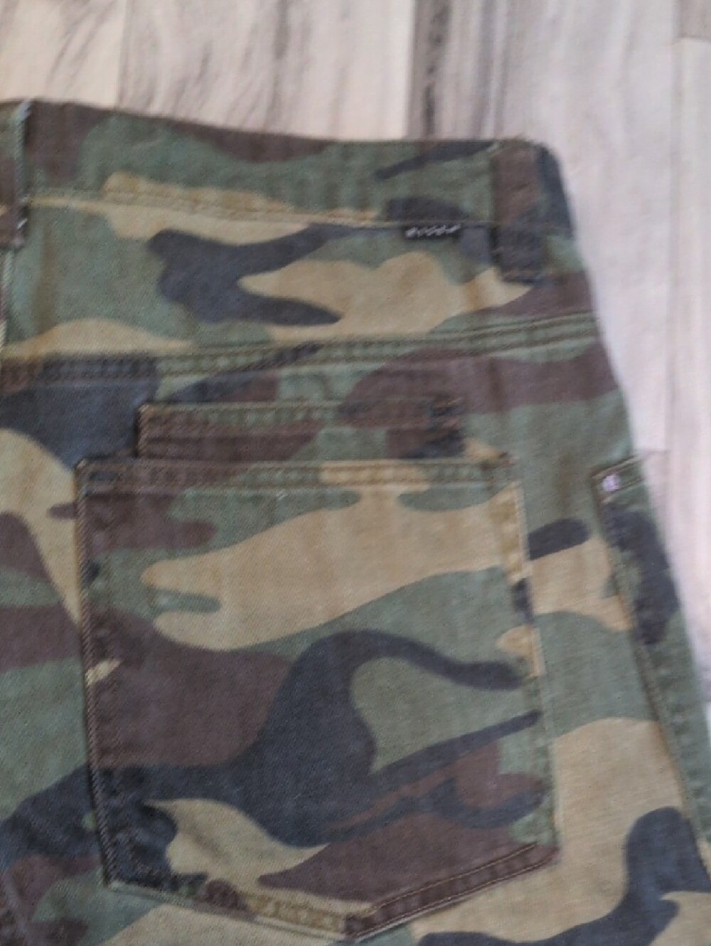 Women’s Camouflage Cargo Shorts with Drawstring Waist - Picture 13 of 14